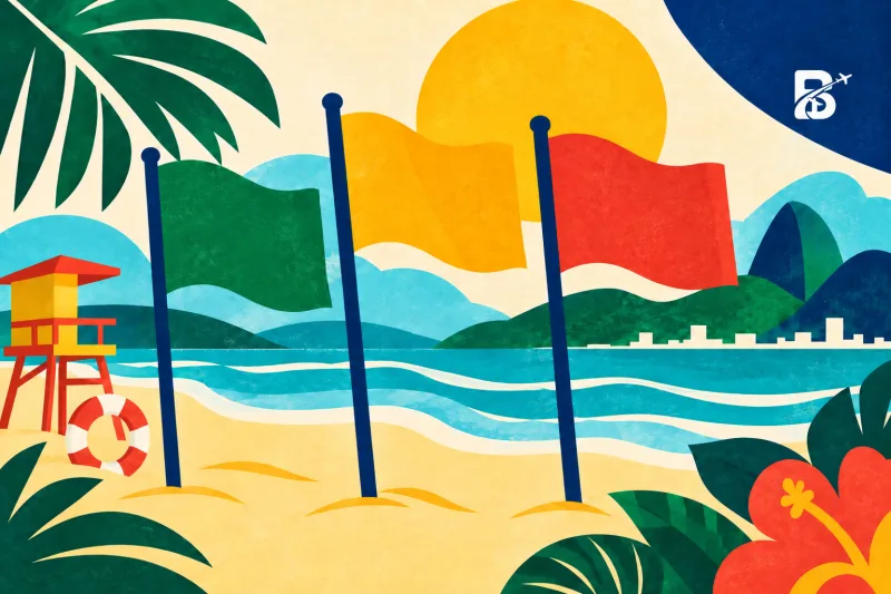 Las banderas de la playa en Brasil: qué significa cada color